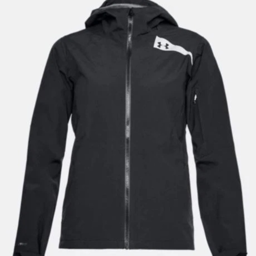NWT $130 Under Armour Women's Trektic Jacket Size S Black windproof